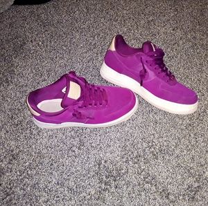 Purple air force 1's